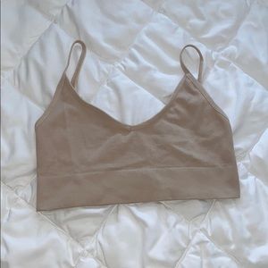 Tan Ribbed Bralette